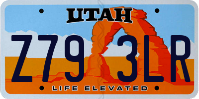UT license plate Z793LR