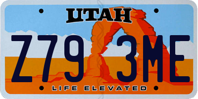 UT license plate Z793ME