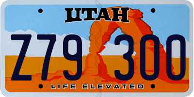 UT license plate Z793OO