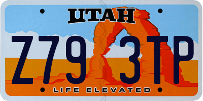 UT license plate Z793TP