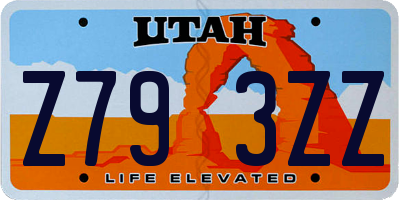 UT license plate Z793ZZ