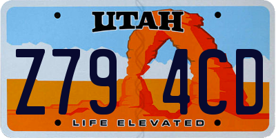 UT license plate Z794CD