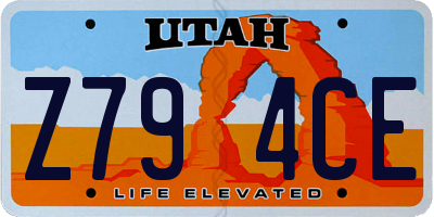 UT license plate Z794CE