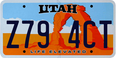 UT license plate Z794CT