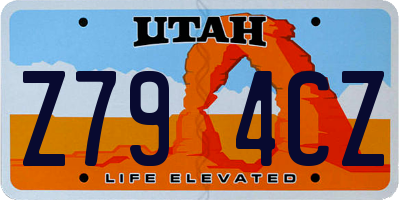 UT license plate Z794CZ