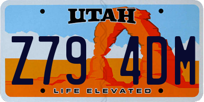 UT license plate Z794DM