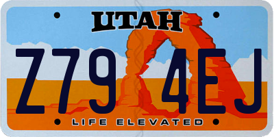UT license plate Z794EJ