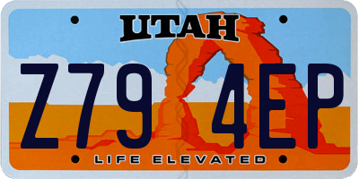 UT license plate Z794EP