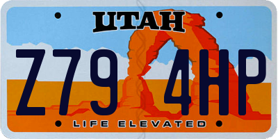 UT license plate Z794HP