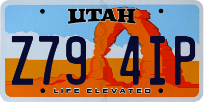 UT license plate Z794IP