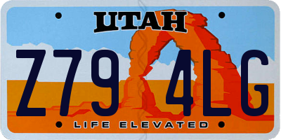 UT license plate Z794LG