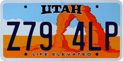 UT license plate Z794LP