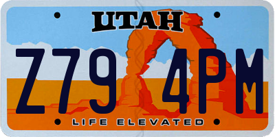 UT license plate Z794PM