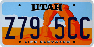 UT license plate Z795CC
