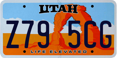 UT license plate Z795CG