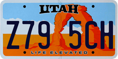 UT license plate Z795CH