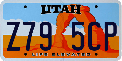 UT license plate Z795CP