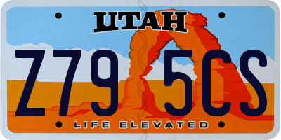 UT license plate Z795CS