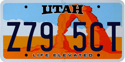 UT license plate Z795CT