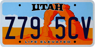 UT license plate Z795CV
