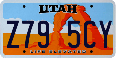 UT license plate Z795CY