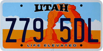 UT license plate Z795DL