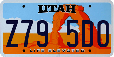 UT license plate Z795DO