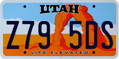 UT license plate Z795DS