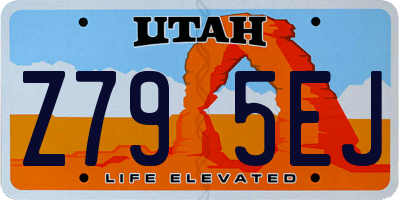 UT license plate Z795EJ