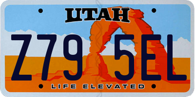 UT license plate Z795EL