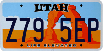UT license plate Z795EP