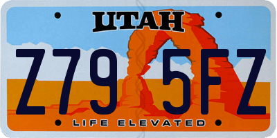 UT license plate Z795FZ