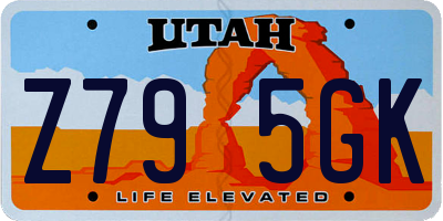 UT license plate Z795GK