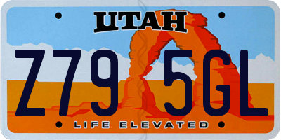 UT license plate Z795GL