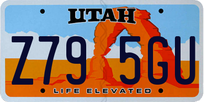UT license plate Z795GU