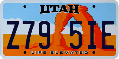 UT license plate Z795IE
