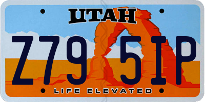 UT license plate Z795IP