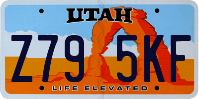 UT license plate Z795KF