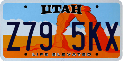 UT license plate Z795KX
