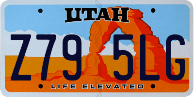 UT license plate Z795LG