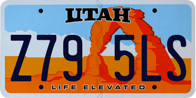 UT license plate Z795LS