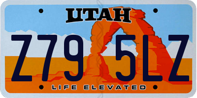 UT license plate Z795LZ