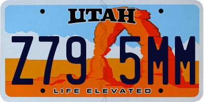 UT license plate Z795MM