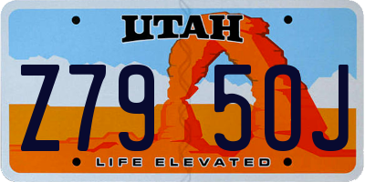 UT license plate Z795OJ