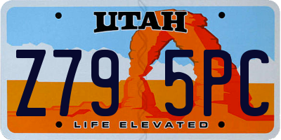 UT license plate Z795PC