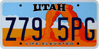UT license plate Z795PG
