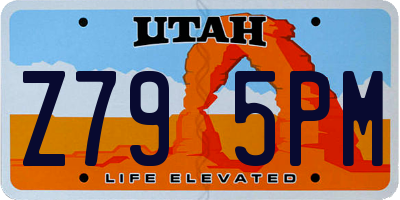 UT license plate Z795PM