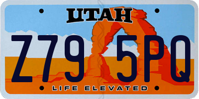 UT license plate Z795PQ