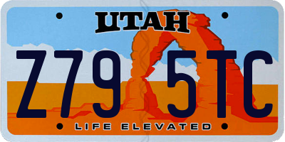 UT license plate Z795TC