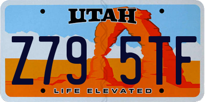 UT license plate Z795TF